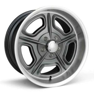 18x7  32 Mirage Metallic Gray Machined Lip  GM  32-870250GM