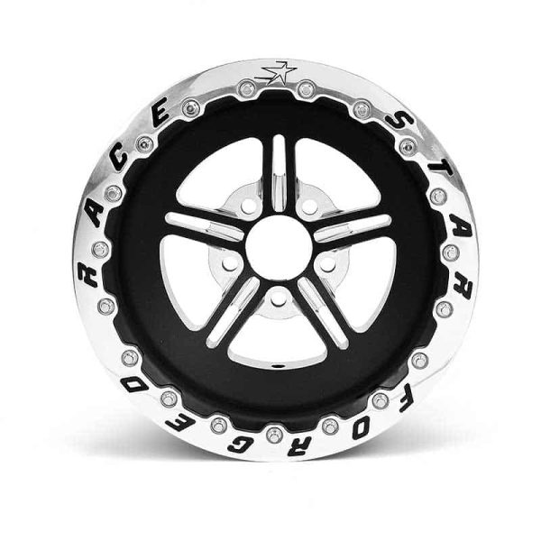 63 Pro Forged 15x10 SBL Sportsman Black Anodized/Machined 5x4.50 BC 7.50 BS