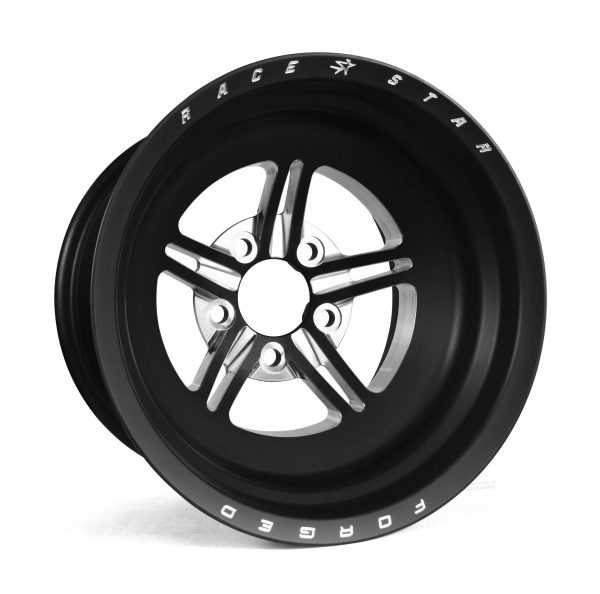 63 Pro Forged 15x10 NBL Sportsman Black Anodized/Machined 5x4.50 BC 3.00" BS