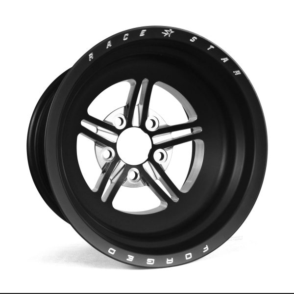 63 Pro Forged 15x10 NBL Sportsman Black Anodized/Machined 5x4.50 BC 5.00" BS