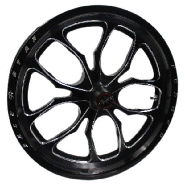 64 Pro Forged Wicked 15x3.50 Spindle Mount Sm Strange Black Anodized/Machined