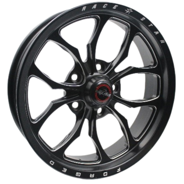 64 Pro Forged Wicked 17x4.5 Lug Mount  Black Anodized/Machined 5x135BC 1.25BS