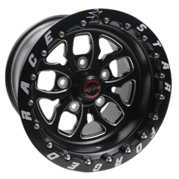 64 Pro Forged Wicked 15x11 Lug Mount  Black Anodized/Machined 5x135BC 6.50BS